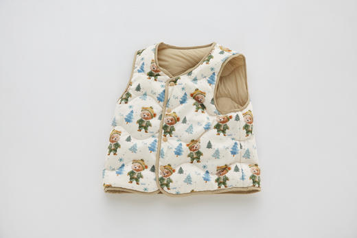 拉比i5童衣类-4轻薄羽绒双面穿马夹LYDC1023 商品图10