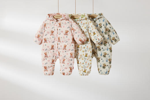 拉比i5童衣类-4轻薄羽绒可脱帽连体衣LYDC103510 商品图0