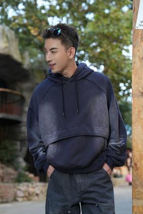 W536965123水洗做旧帽衫卫衣