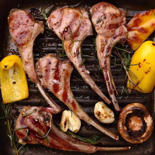 【华牧鲜】宁夏盐池滩羊 原切羊排羊肉块羔羊排羊小排炖肉肉块生鲜炖煮烧烤 法切羊排2斤1kg 羔羊肉块2斤1kg 商品图0