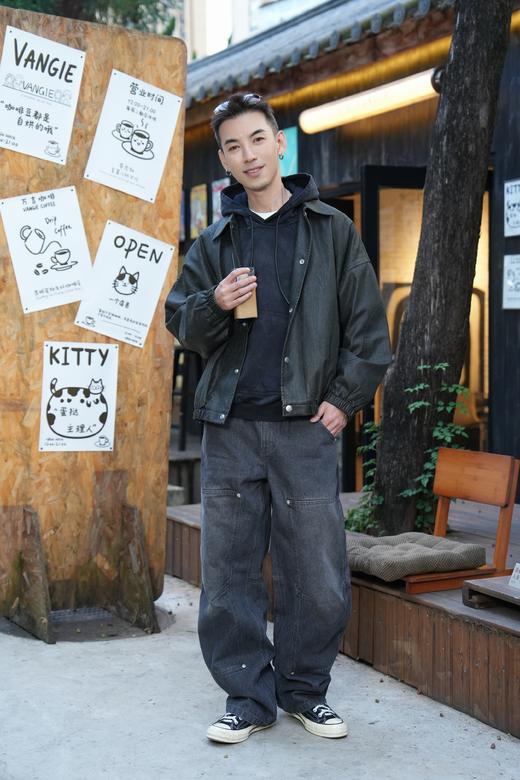 W532572204蜡感重工PU夹克 商品图6