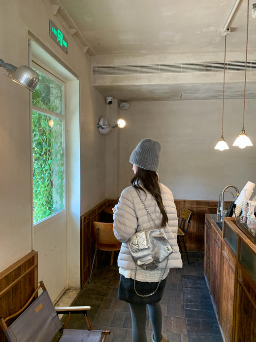 Read Nameless /排骨羽绒服蓝色+白色雪花木耳边打底衫+蓝色格子裙 2025/11/1 商品图7