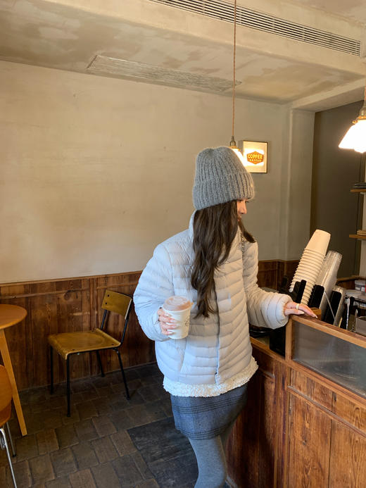 Read Nameless /排骨羽绒服蓝色+白色雪花木耳边打底衫+蓝色格子裙 2025/11/1 商品图14