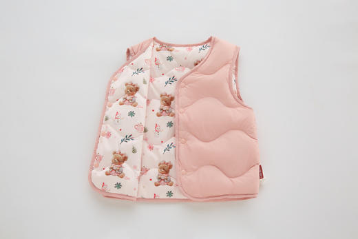 拉比i5童衣类-4轻薄羽绒双面穿马夹LYDC1023 商品图13