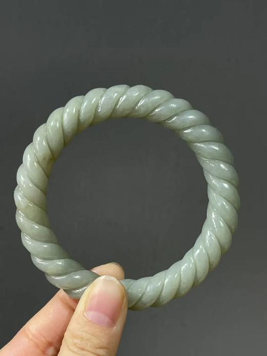 和田白玉绞绳纹手镯，顺丰包邮 商品图14