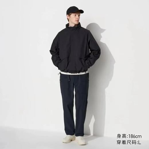 U家男装弹力休闲保暖长裤户外机能阔感裤工装裤防泼水加厚款 商品图2