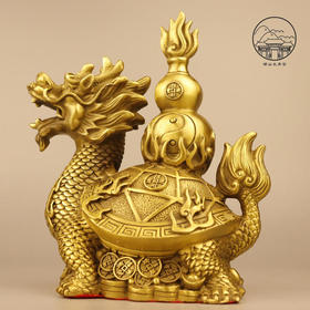 太清铜龙龟摆件