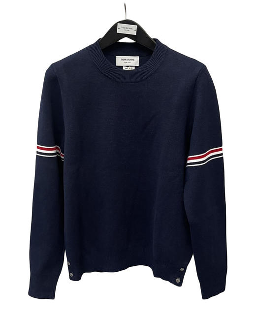 中性款修身织带针织衫毛衣la022 商品图0