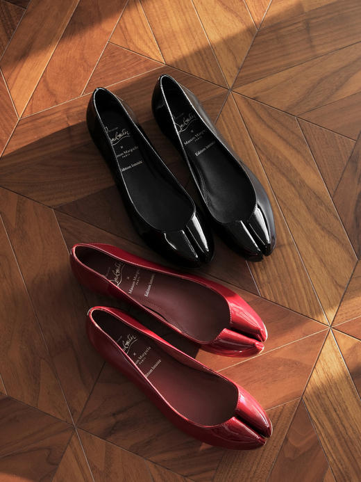 XX23-37码马吉拉 x CL路铂廷 Marlougiela 牛皮革 圆头分趾平底 休闲单鞋(CG) 商品图5