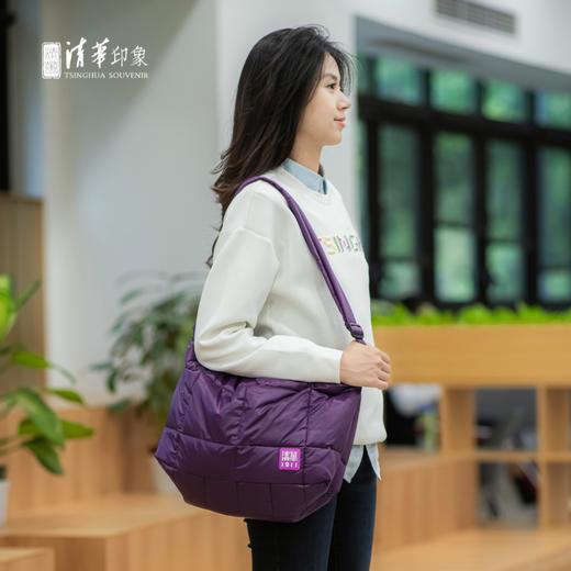 清华文创简约款单肩棉包 商品图3