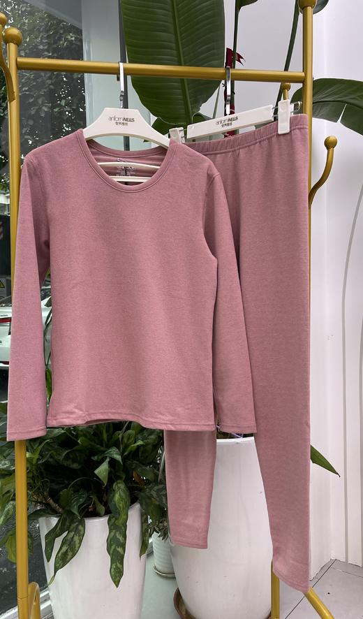 鹅绒茶树精油蓄热保暖衣圆领套装16335237 商品图1