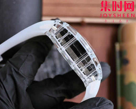 『水晶』理查德米勒 理查米尔全透明壳 推出 RM38-02 水晶 粉色主题镂空真陀飞轮腕表 商品图5
