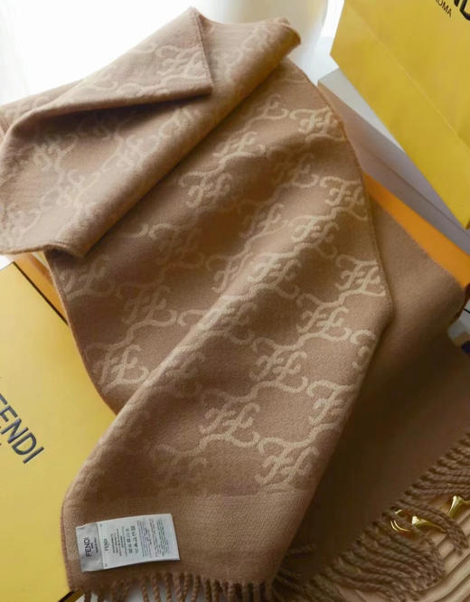 YP13-芬迪羊毛羊绒 绒线围巾（EJ） 商品图3