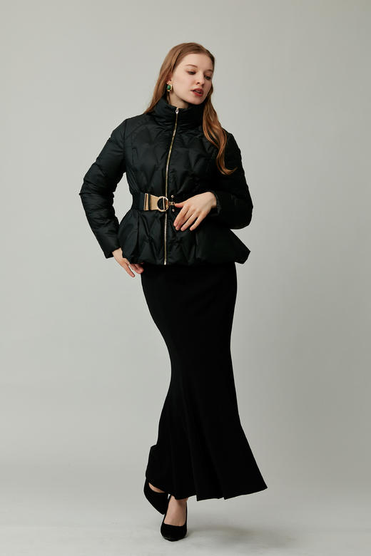 SAFICOO 优雅女人 立体剪裁短款羽绒服 商品图0