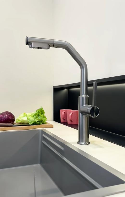 6098  欧布304横式双弯抽拉-(枪灰) 商品图0