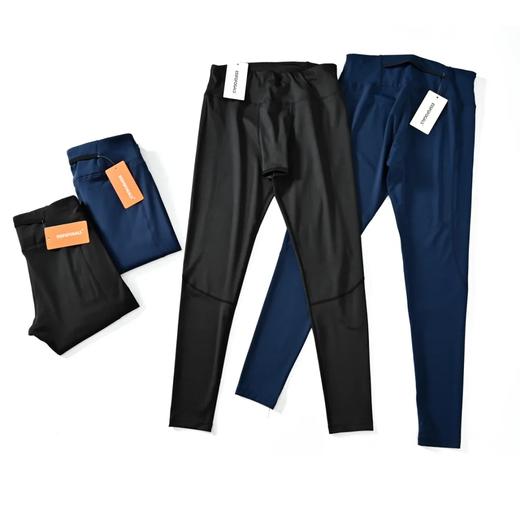 2025年新款 男士高弹舒适秋冬户外加绒跑步保暖运动速干打底裤绒裤男 商品图0