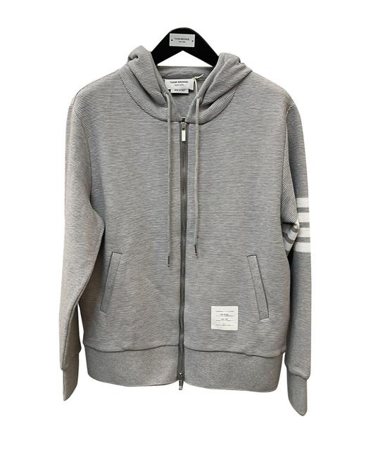 中性款纯棉水波纹连帽外套hu022 商品图0