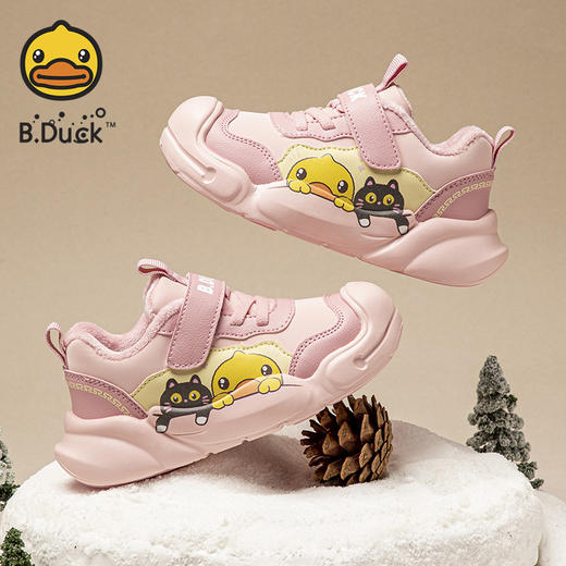 B.Duck小黄鸭童鞋冬季加绒保暖运动鞋24-30码 B5686832 商品图5