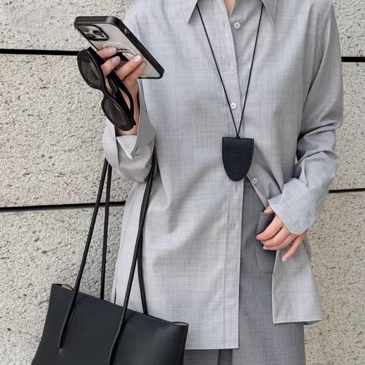 火桐hooton 花纱色织 精纺100超细美丽诺绵羊毛长袖衬衫S5033 商品图0