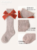 【精硫棉柔软舒适透气❗️每一步都仿佛踩在云朵里】儿童袜子秋冬季针织中筒袜宝宝保暖棉袜丝绒蝴蝶结堆堆袜加厚童袜。hc 商品缩略图4