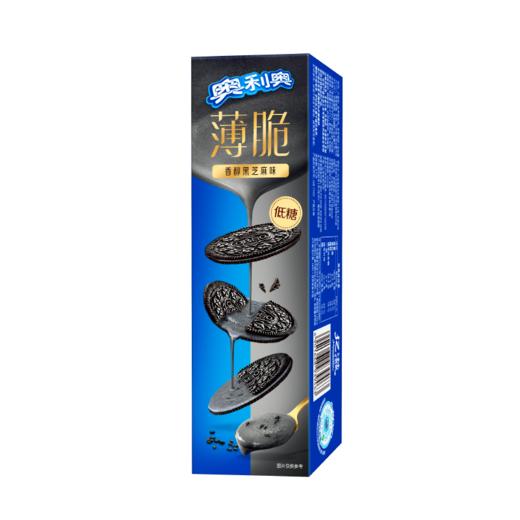 奥利奥 薄脆低糖香醇黑芝麻味夹心饼干 62g/盒 商品图1