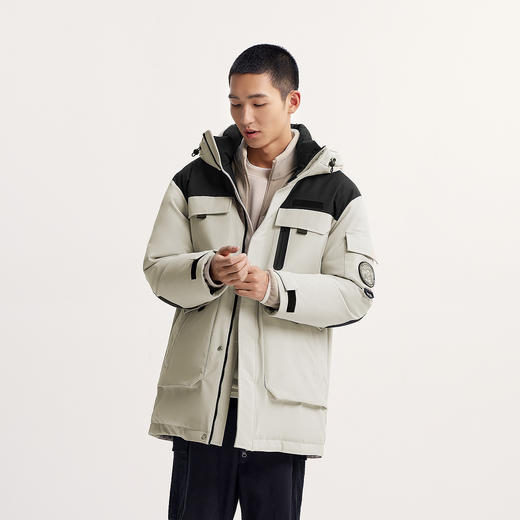 【爆品主推】森马中国国家地理系列羽绒服男冬90绒子加厚防雨防风发热鹅绒外套 商品图2