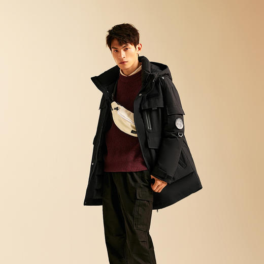 【爆品主推】森马中国国家地理系列羽绒服男冬90绒子加厚防雨防风发热鹅绒外套 商品图1