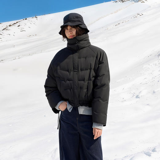 森马羽绒服女冬花边90绒子防风oversize轻薄2025新款甜酷小众上衣 商品图2