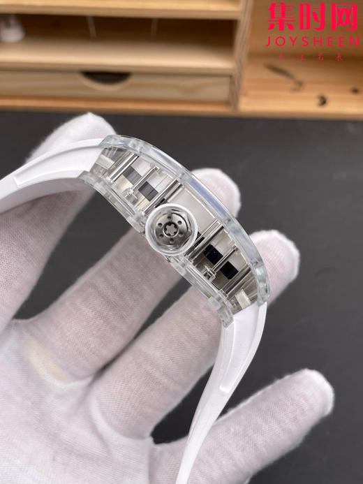 『水晶』理查德米勒 理查米尔全透明壳 推出 RM38-02 水晶 粉色主题镂空真陀飞轮腕表 商品图5