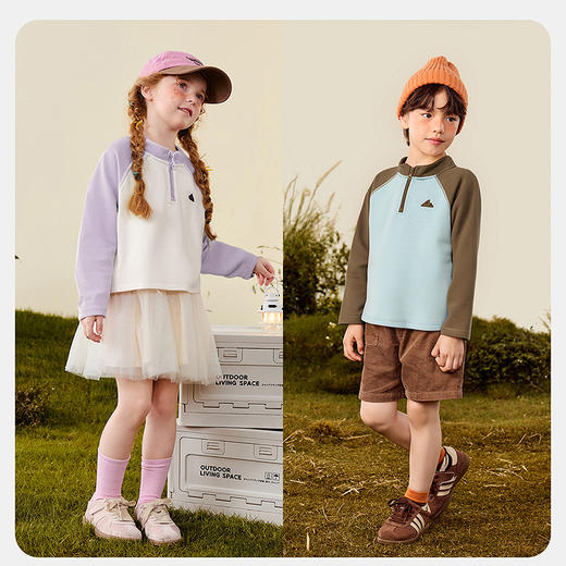 迷你巴拉男女童长袖T恤2025秋新品儿童发热抑菌打底保暖上衣 商品图2