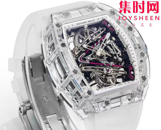『水晶』理查德米勒 理查米尔全透明壳 推出 RM38-02 水晶 粉色主题镂空真陀飞轮腕表 商品图1