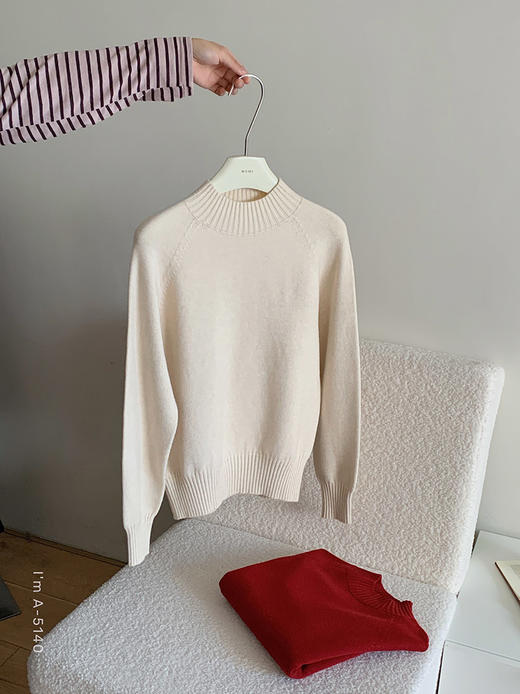 YW基础百搭内搭打底半高领针织套头毛衣(LH)(LD)-纪念日百货167944425 商品图4