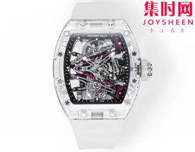『水晶』理查德米勒 理查米尔全透明壳 推出 RM38-02 水晶 粉色主题镂空真陀飞轮腕表
