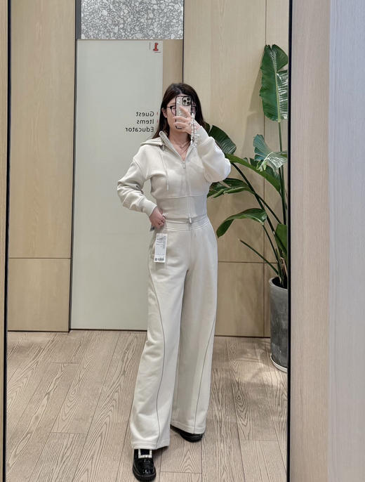 原单Lu家Fleece Varsity女士拉绒高腰长裤110103 商品图6