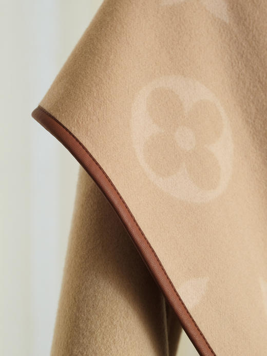 【只可换码，不退货】GY31-驴家奶茶色大花长款秋冬经典款羊毛大衣（SZX*MM） 商品图8