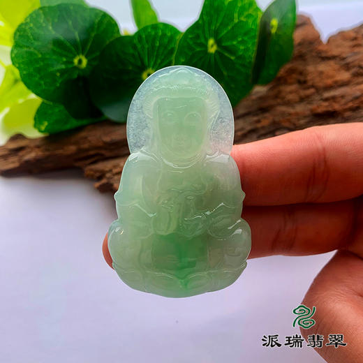 派瑞翡翠 翡翠观音 糯种 浅绿 商品图2