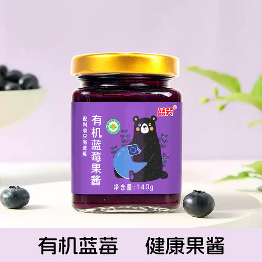 有机蓝莓果酱140g酸酸甜甜配料只有蓝莓 商品图4