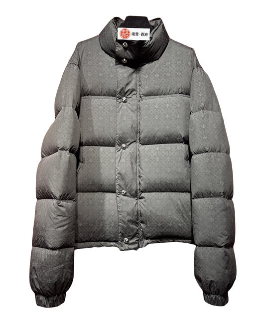 中性款暗纹印花羽绒服he009 商品图0