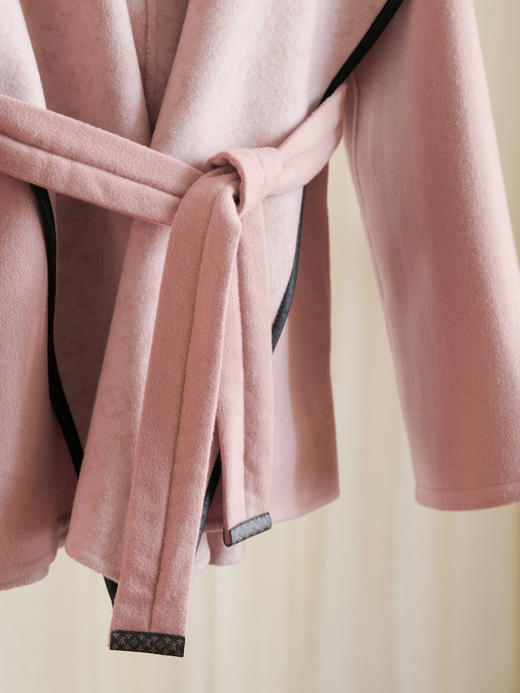 【只可换码，不退货】GY36-驴家干枯玫瑰粉小花短款秋冬新款羊毛大衣（SZX*MM） 商品图9