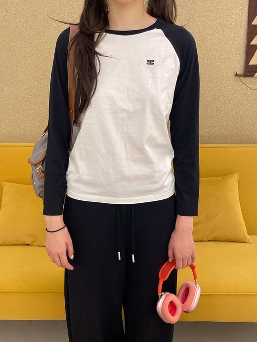 赛琳 25秋冬新款 凯旋门刺绣拼色长袖（TM） 商品图3