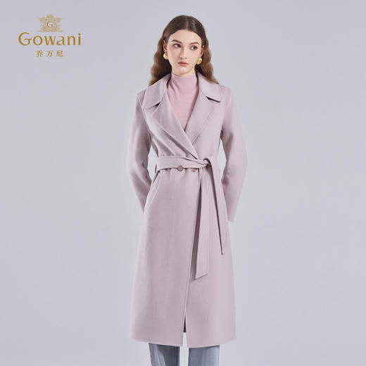 【羊绒】乔万尼新款羊毛羊绒大衣收腰挺括版型高级气质感EI4A549 商品图1