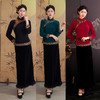 A25343 秋冬季新款新中式冬款妈妈装旗袍两件套日常可穿高级感民族风上衣 商品缩略图0