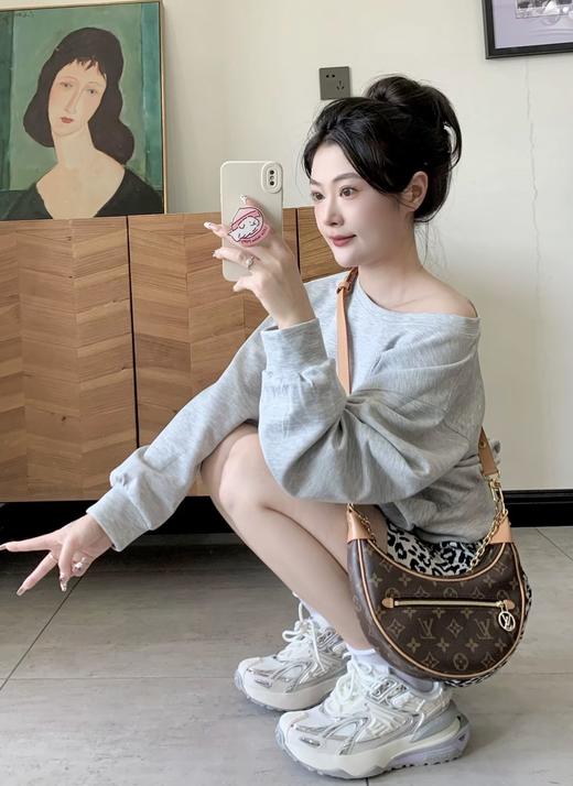 M81098-驴家 经典老花满印链条 月亮包 豌豆包（DG*MM） 商品图6