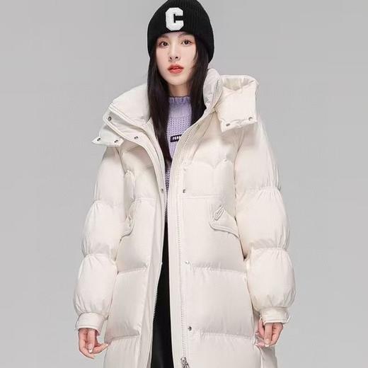 白鸭绒加厚女中长款 宽松显气质潮流百搭羽绒服 HY-10 商品图5