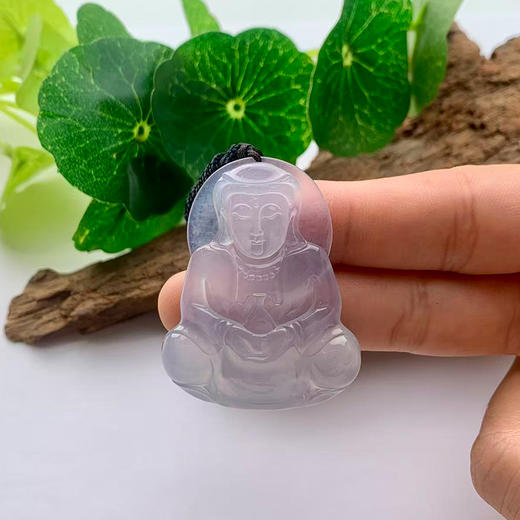 派瑞翡翠 翡翠观音 高冰 冰紫 商品图1