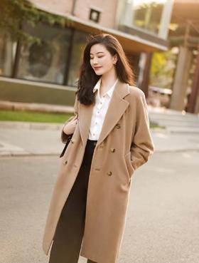 GY39【只可换码，不退货】Maxmara 101801 山羊绒羊毛双排扣系带大衣（HN）
