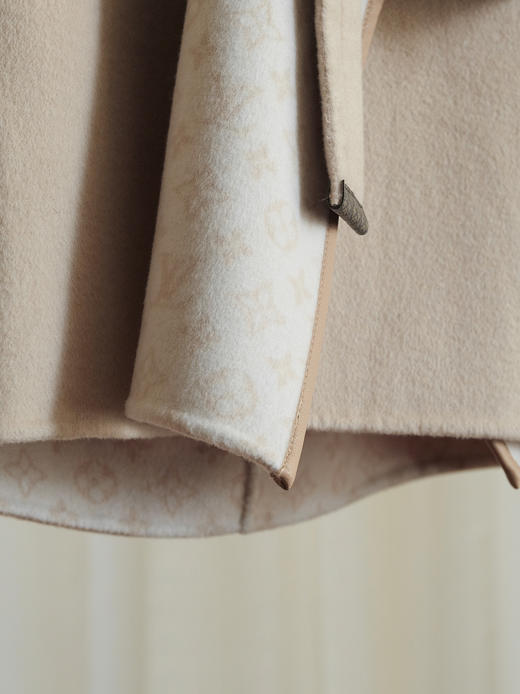 【只可换码，不退货】GY29-驴家驼色双面小花长款秋冬羊毛大衣外套（SZX*MM） 商品图10