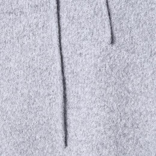 72566SDSA男士秋冬新款痞帅男装简约纯色慵懒风抽绳连帽毛衣百搭针织衫 商品图3