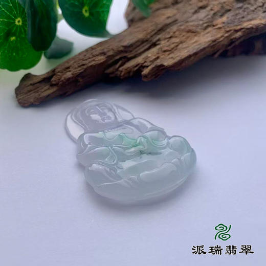 派瑞翡翠 翡翠观音 糯种 浅绿 商品图3