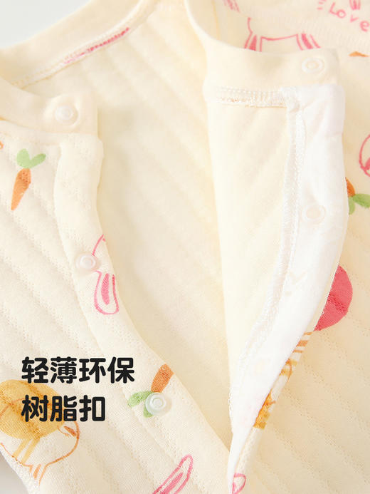 【三层绵柔温暖呵护❗️吸汗透气不易变形起球】婴儿连体衣保暖秋冬季夹棉冬装新生儿衣服宝宝外出哈衣加厚秋冬款。hc 商品图4